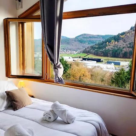 Le Chalet Panoramique Jaccuzi Parking Vue Montagne Semesterbostad Munster (Haut-Rhin)