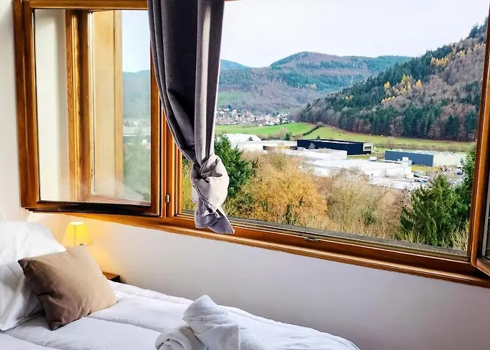 Le Chalet Panoramique Jaccuzi Parking Vue Montagne Hébergement de vacances Munster (Haut-Rhin)